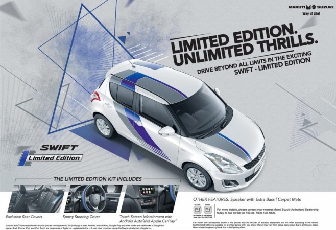 Suzuki Swift, Suzuki Swift 2018 phiên bản giới hạn, Swift Maruti Limited Edition 2018, xe giá rẻ