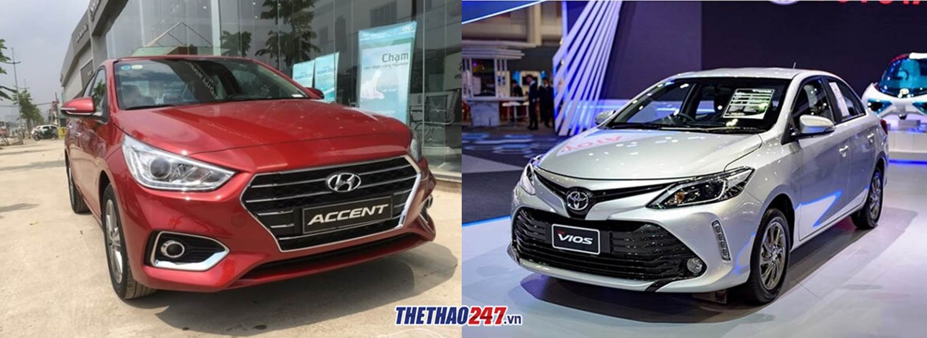 So sánh xe Toyota Vios và Hyundai Accent