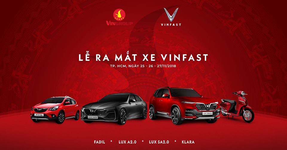 VinFast, Ra mắt xe VinFast, giá xe VinFast, VinFast LUX, VinFast Fadil, VinFast Klara