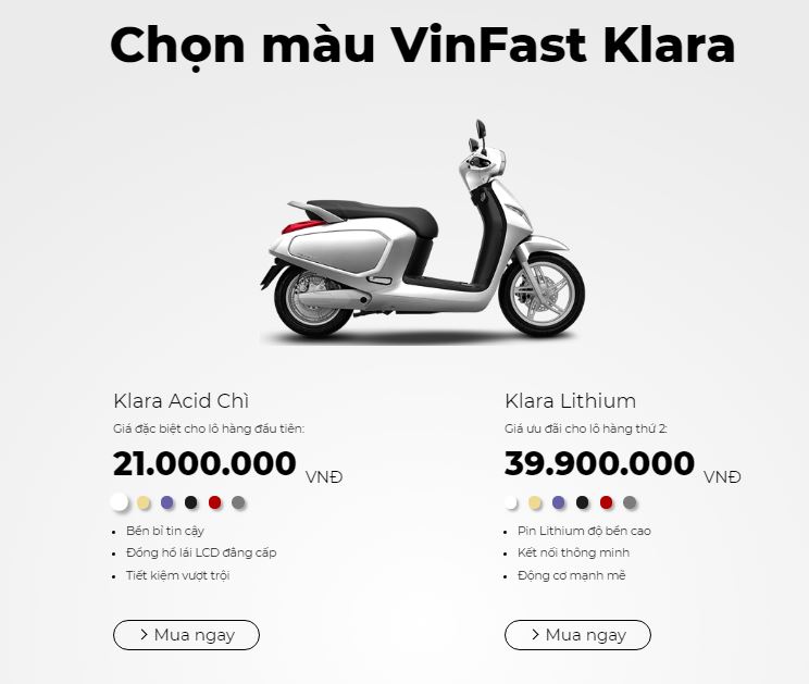 VinFast, VinFast Klara, VinFast Klara tăng giá, xe máy điện VinFast, giá xe VinFast Klara