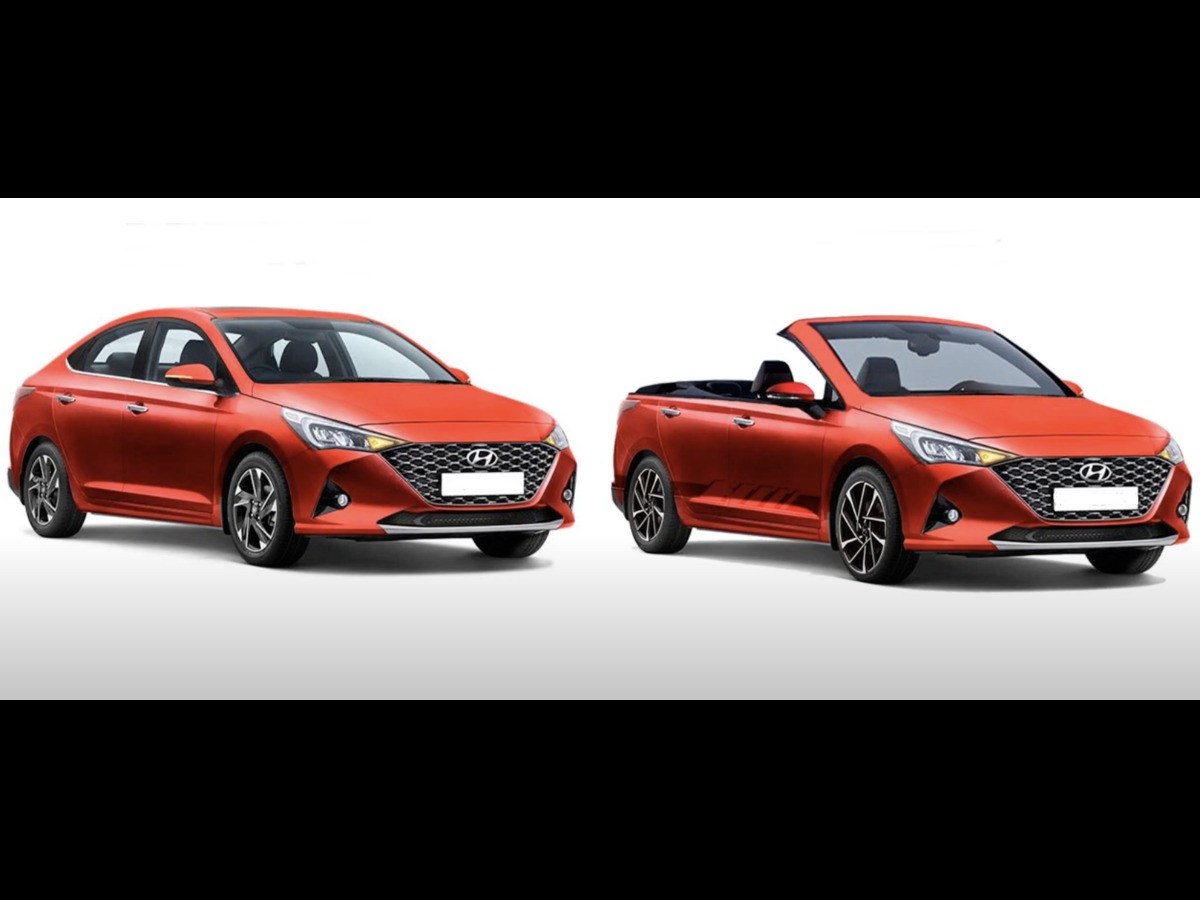 Hyundai Accent phiên bản sedan và phiên bản mui trần