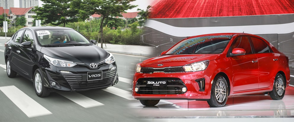 Toyota Vios và Kia Soluto