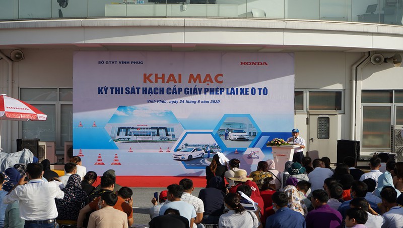 Kỳ thi sát hạch cấp GPLX ô tô do Honda Việt Nam tổ chức được diễn ra vào ngày 24/6 vừa qua
