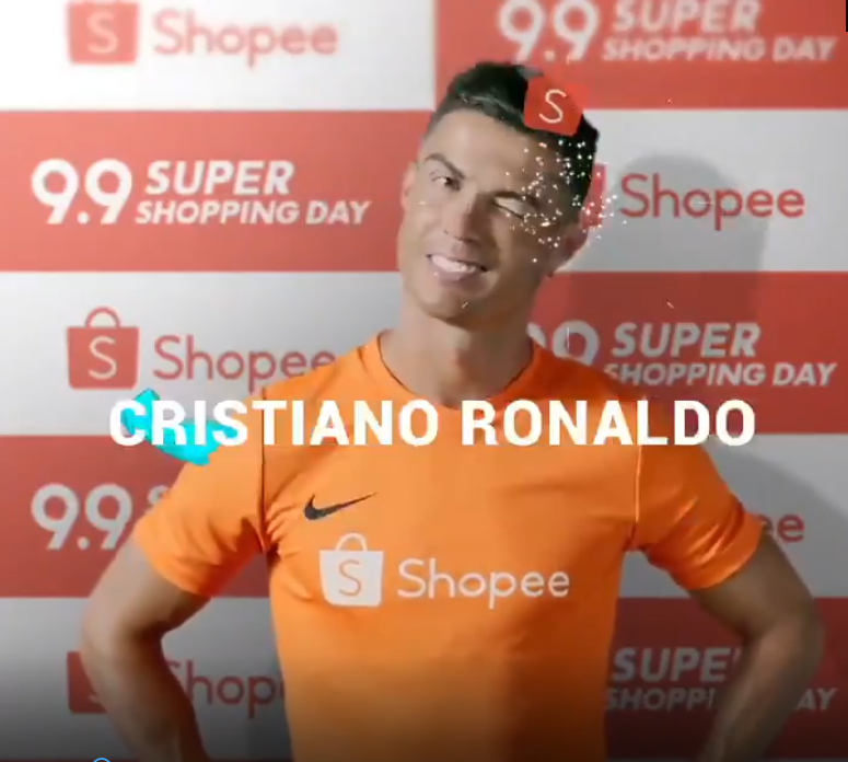 Ronaldo, Cristiano Ronaldo, cr7, quảng cáo Ronaldo, Ronaldo quảng cáo, shopee