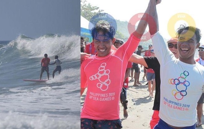 sea games 30, sea games 2019, philippines, indonesia, vđv philippines cứu sống vđv indonesia, lướt sóng