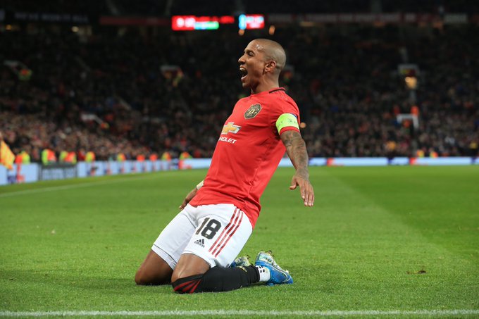 manchester united, ashley young, europa league