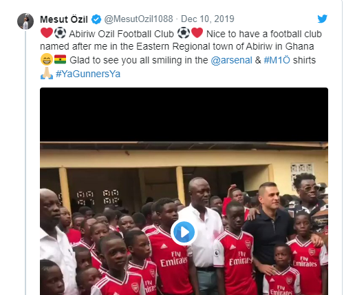 arsenal, mesut ozil, ngoại hạng anh, đội bóng mang tên ozil, Abiriw Ozil Football Club