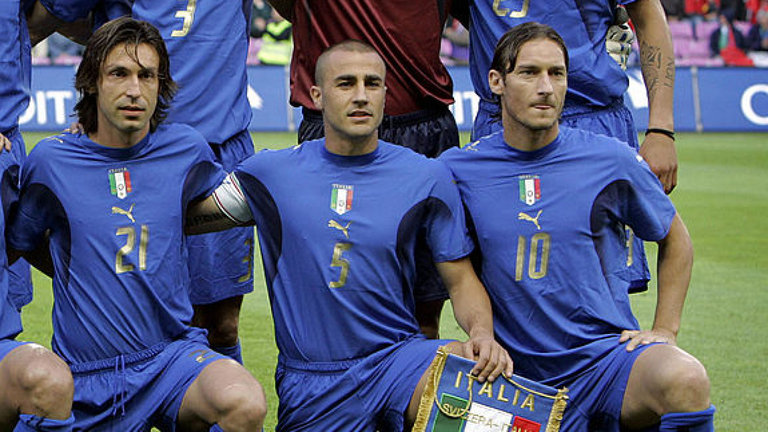 Andrea Pirlo, Cannavaro, Gattuso
