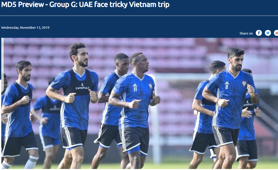 Việt Nam vs UAE, AFC, vòng loại World Cup 2022, ĐT Việt Nam