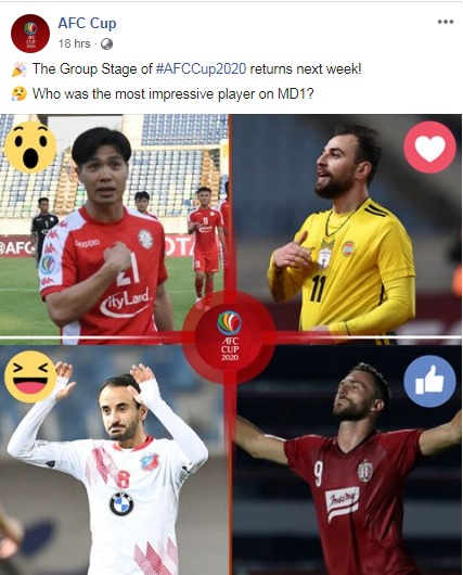 Cong Phuong gay an tuong tai AFC Cup