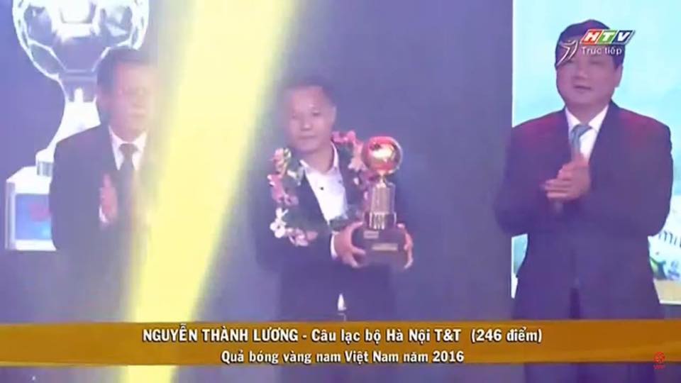 Quả bóng vàng Việt Nam, Thành Lương, Nguyễn Thành Lương, sự cố trao giải Quả bóng vàng