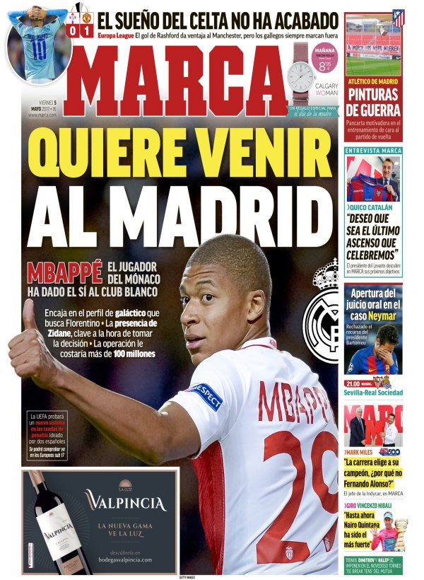 Mbappe, Marca, Real madrid, chuyển nhượng Real Madrid, chuyển nhượng MU, tin tức MU, tin tức Real Madrid, tin tuc chuyen nhuong 5 thang 5