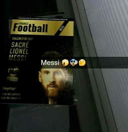 Messi, Ronaldo, Quả bóng vàng 2017