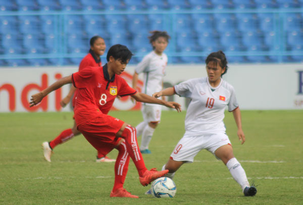 U16 nữ Việt Nam vs U16 nữ Lào, kết quả U16 nữ Việt Nam vs U16 nữ Lào, tỷ số U16 nữ Việt Nam vs U16 nữ Lào